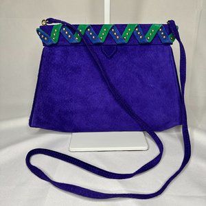 Vintage Purple Suede Yves St. Laurent YSL Purse